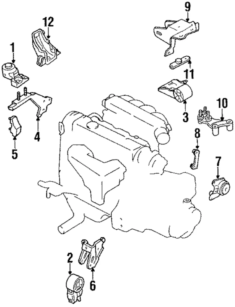 Mount - Mazda (GJ25-39-040B)