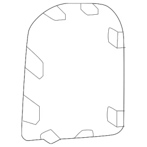 Cowl Kick Panel Access Panel - Mazda (KBB3-68-381-02)