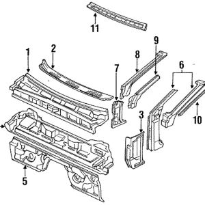 Vent Grille - Mazda (FB01-50-790B)