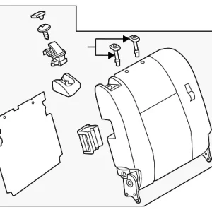Seat Back Assembly - Mazda (TE69-88-230-34)