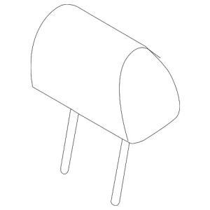 Headrest, Outer - Mazda (TE70-88-240A-02)