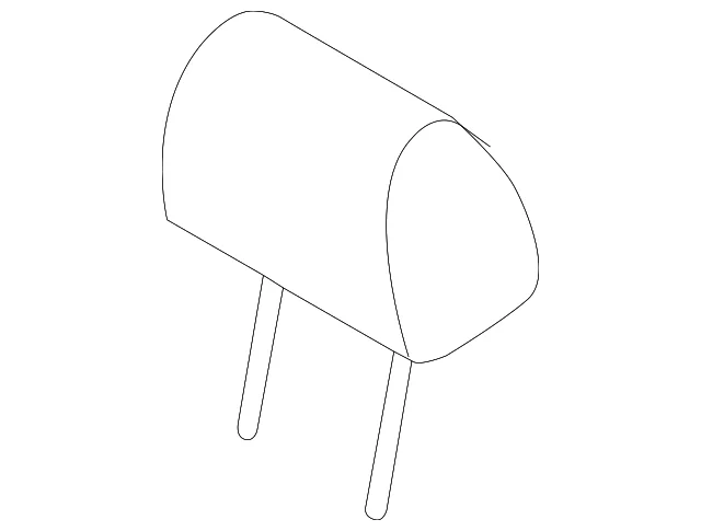 Headrest, Outer - Mazda (TK23-57-140A-24)