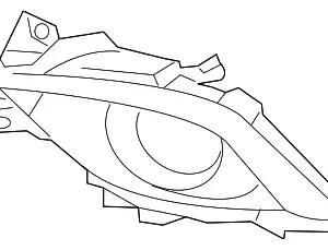 Outer Grille - Mazda (GHR4-50-C21A)