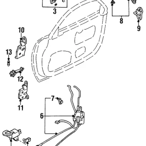 Upper Hinge - Mazda (FD01-59-210C)