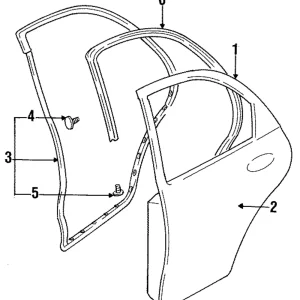 Door Weather-Strip - Mazda (BC1D-72-760D)
