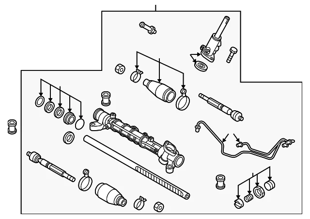 Steering Gear - Mazda (BBN6-32-110B)