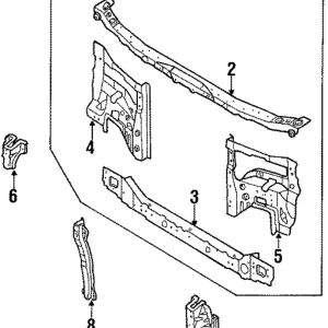 Upper Tie Bar - Mazda (GJ21-53-150C)