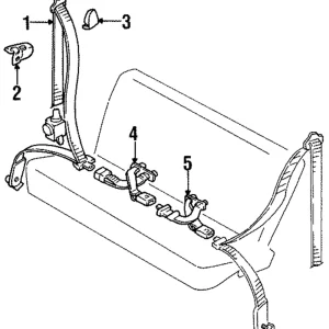 Lap Belt Assembly - Mazda (LB83-57-880B-80)