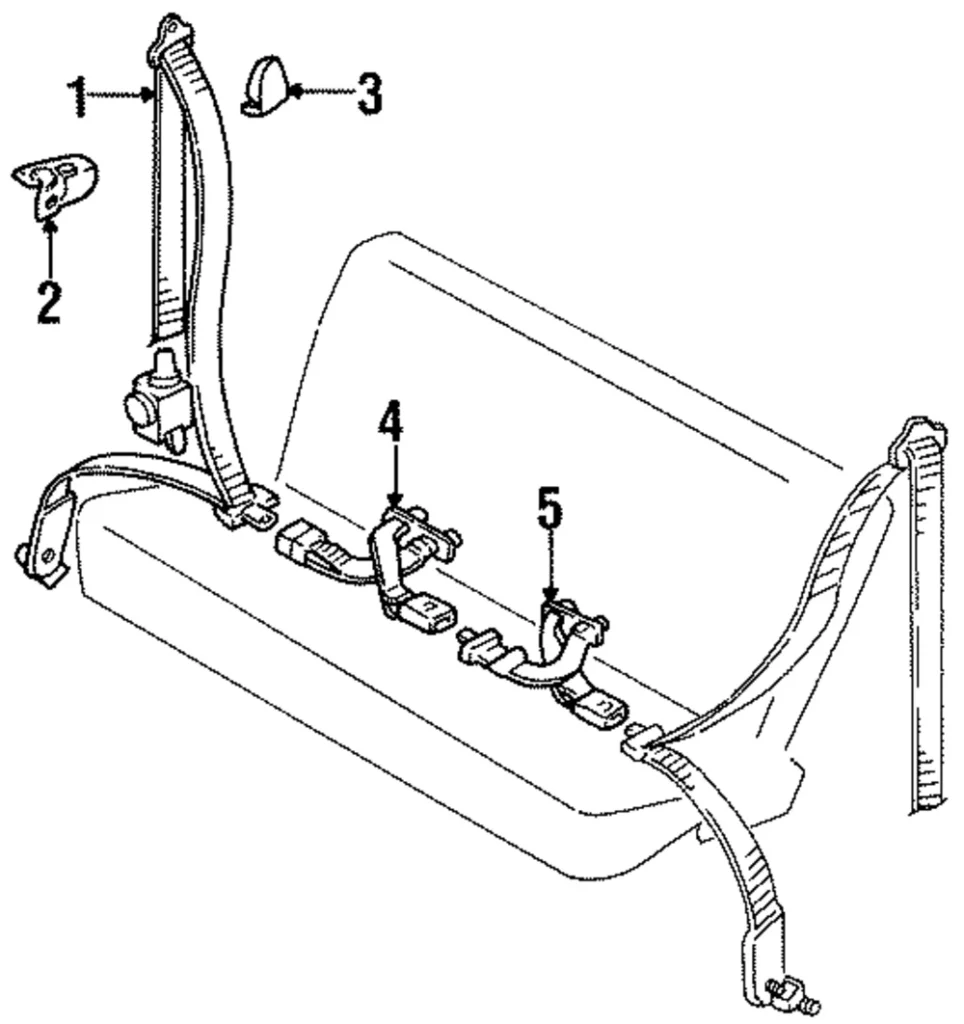 Lap Belt Assembly - Mazda (LB83-57-880B-80)