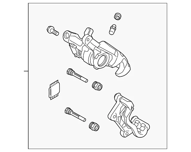 Caliper Assembly - Mazda (B4Y7-26-99ZD)