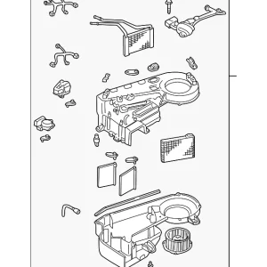 AC & Heater Assembly - Mazda (LC73-61-87XD)