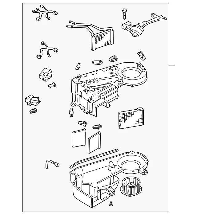 AC & Heater Assembly - Mazda (LE43-61-87X)