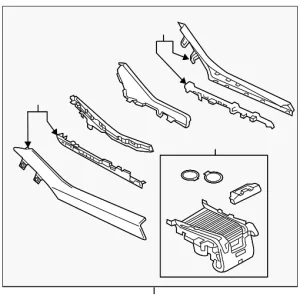 Console Assembly - Mazda (GRF5-64-43Y-02)