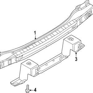 Retainer Rear Bumper - Mazda (VC85-50-2R1)