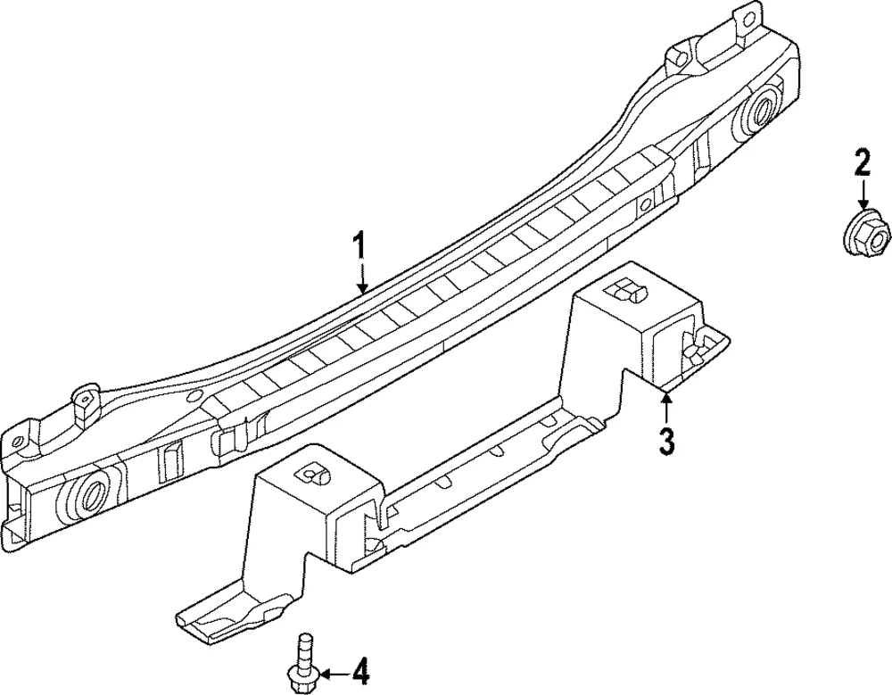 Retainer Rear Bumper - Mazda (VC85-50-2R1)