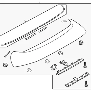 Spoiler Assembly - Mazda (B44H-51-960A-08)
