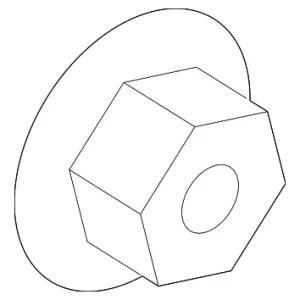 Upper Pipe Nut - Mazda (9YB0-40-812)