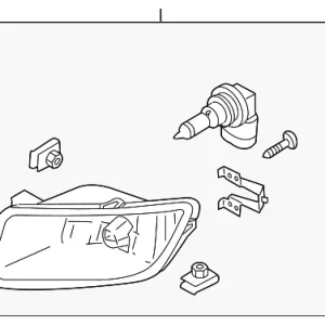 Fog Lamp Assembly - Mazda (TD11-51-680B)