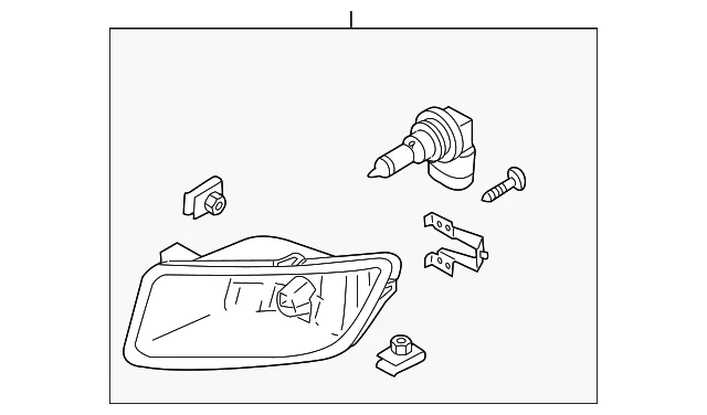 Fog Lamp Assembly - Mazda (TD11-51-680B)