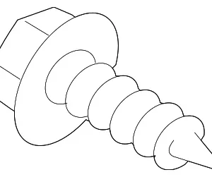 Corner Trim Screw - Mazda (9XG0-01-13X9)
