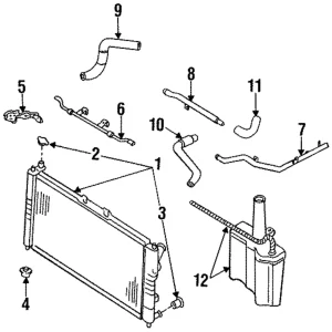 Water Pipe - Mazda (FS01-15-190C)