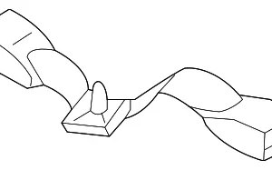 Center Buckle - Mazda (TDY1-57-780A-00)