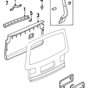 Lift Gate Trim - Mazda (LC11-68-960A-09)