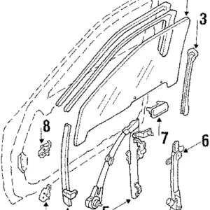 Window Regulator - Mazda (FB01-58-560E)