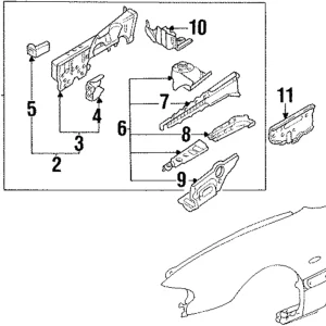 Front Panel - Mazda (GA2A-53-220F)