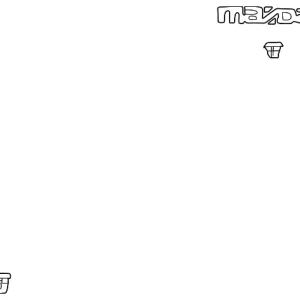 Nameplate - Mazda (B25R-51-710A)
