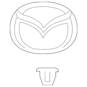 Nameplate - Mazda (GP7C-51-761)