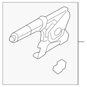 Parking Brake Control - Mazda (BABF-44-010)
