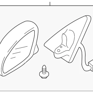 Mirror Assembly - Mazda (ZZDB-69-120A)