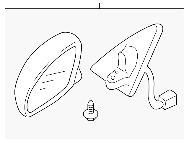 Mirror Assembly - Mazda (ZZDM-69-120)