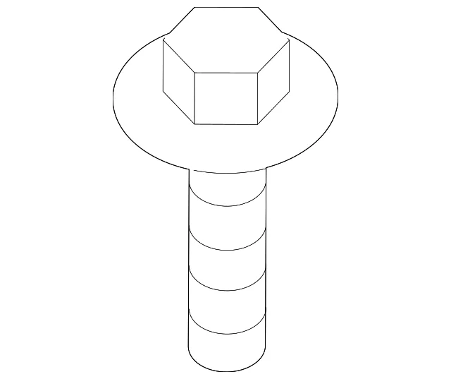 Heat Shield Bolt - Mazda (9946-50-612)