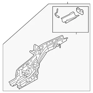 Rail Assembly - Mazda (KB7W-53-810C)