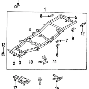 Cross-Member - Mazda (UB71-38-040B)