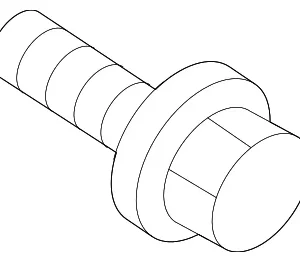 Mount Bracket Bolt - Mazda (C200-25-123A)