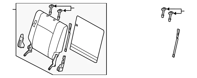 Seat Back Assembly - Mazda (TK23-88-330-02)