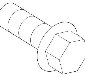 High Mount Lamp Screw - Mazda (9973-50-514)