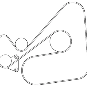 Serpentine Belt - Mazda (L518-15-909A)
