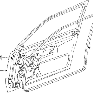 Weatherstrip - Mazda (B111-58-760D)
