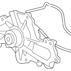 Engine Water Pump - Mazda (CY02-15-010B)