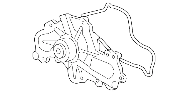 Engine Water Pump - Mazda (ZZJ1-15-010B)
