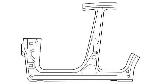 Center Pillar & Rocker - Mazda (KBYW-70-271C)