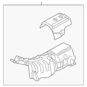 Center Shield - Mazda (KA0G-56-410A)