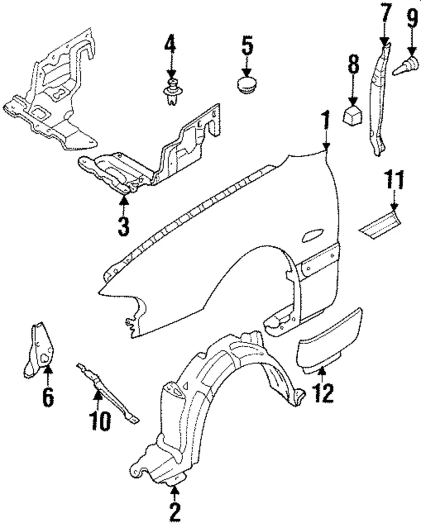 Body Side Molding - Mazda (GA2K-50-691C-00)