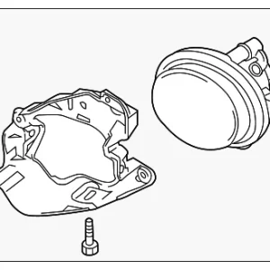 Fog Lamp Assembly - Mazda (BBN6-51-680B)