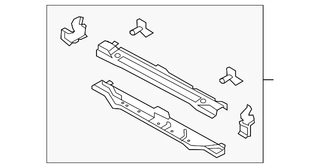 Lower Tie Bar - Mazda (ZZCA-53-160)