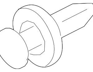 Splash Shield Rivet - Mazda (L33X-13-209)